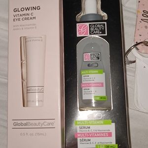 Face loving pack which is EYE CREAM GLOWING and FACE SERUM